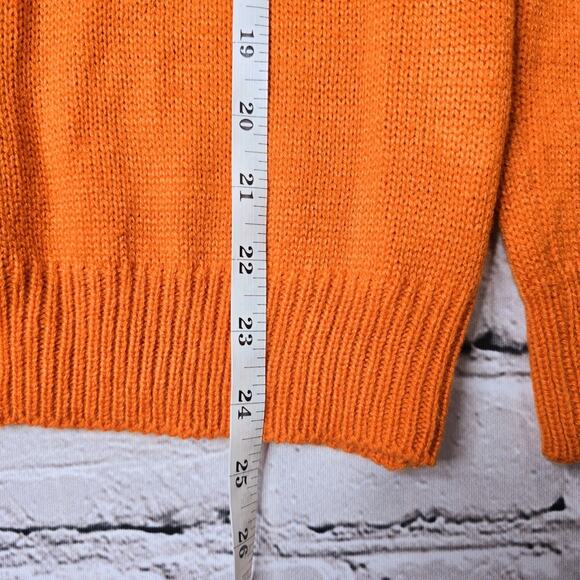 Halloween Poof Skeleton Witch Sequin Long Sleeve Crew Neck Knit Sweater Small - Picture 9 of 10